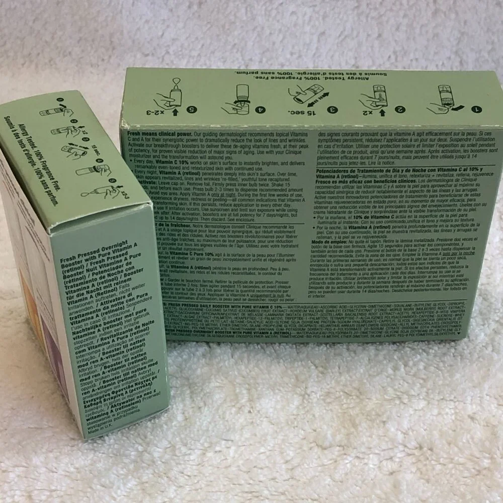 NWT in Box Clinique Fresh Pressed & Fresh Pressed Clinical Recharge System - Picture 9 of 13